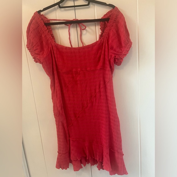 Free People Elle Mini Dress in Miami Vibe pink. Size Large. - Picture 4 of 7